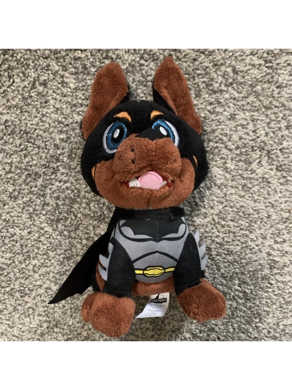 DC Comics Pawzplay Batman Bruce the Doberman Puppy Plush